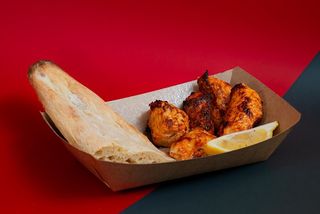 ქათმის მწვადი და შოთი