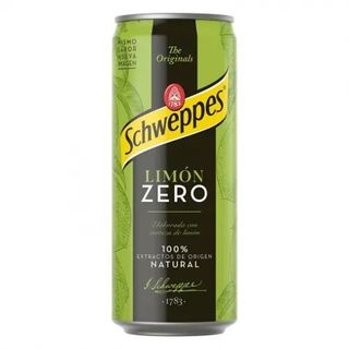 Refresco de Limón con Gas Zero Schweppes Lata 33 Cl.