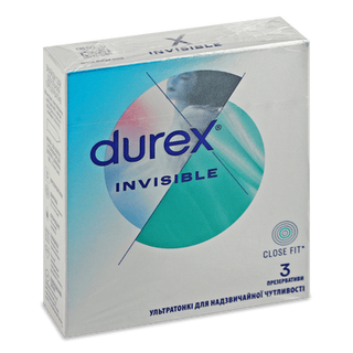 Презервативи Durex Inivisible ультратонкі (3шт/уп)