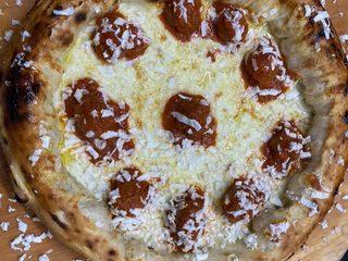 Focaccia fritta polpetta di manzo