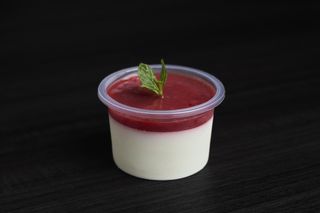 Panna cotta coulis de fraise