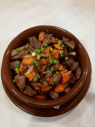 Потрошки жареные на шпике