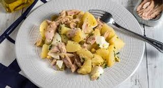 Papas aliñadas con melva