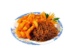 Combo pui cu alune picant și orez