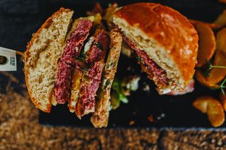 Big double "The Biggest" burger