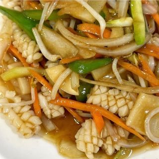 Calamares con Verduras