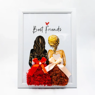 Tablou cu licheni Best Friends- 15X20