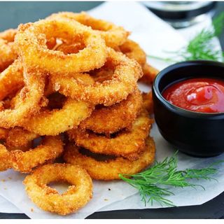 Aros de cebolla rebozado 