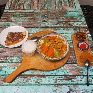 Couscous Brochettes Viande hachée 