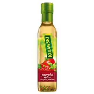 Olej kujawski z papryką ostrą pomidorami i bazylią. 0.25л