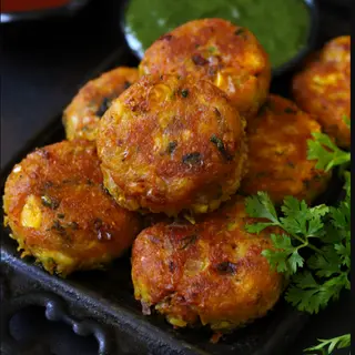 Paneer Peas Tikki (6 pieces)