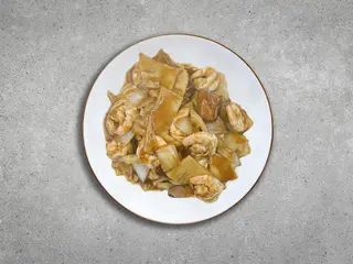 Gambas con Bambú y Setas Chinas