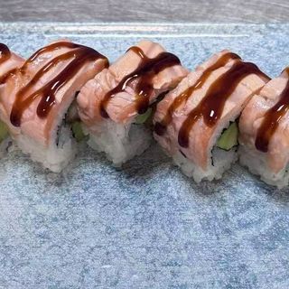 California salmon flambeado(8pz)