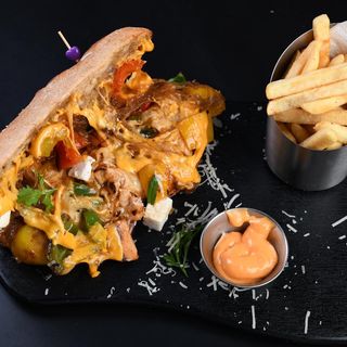 Sandwich Chicken Curry  