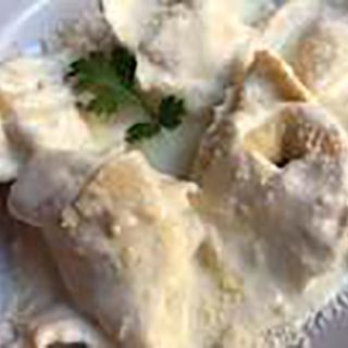 Ravioli Di Pere E Formaggio Di Capra