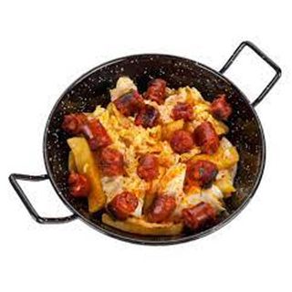 Huevos Rotos Con Chistorra (Ración)