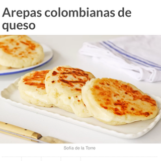 Arepa con queso