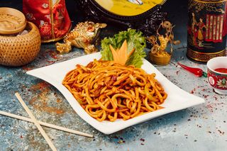 M6-შემწვარი ლაფშა ბოსტნეულით