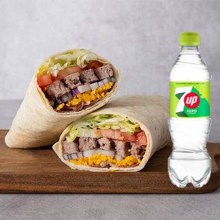 Smoke beef wrap+7up 0,5l
