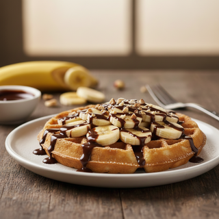 Gaufre chocolat banane