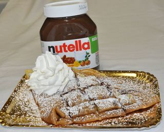 Crêpe con doppia Nutella