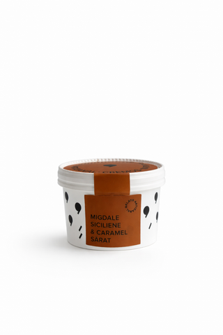 Gelato Migdale Siciliene și Caramel Sărat
