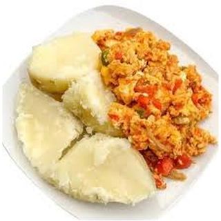 Yam and Egg Sauce