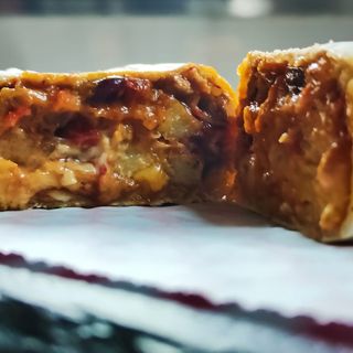 Bacon cheese burrito