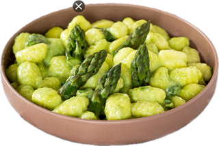 GNOCCHI con ASPARAGGI 400 gram