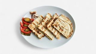 Arayes cu pui si caşcaval