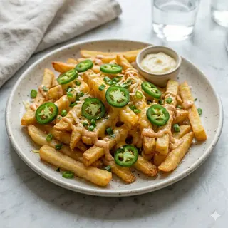 Tapa De Patatas Con Queso Y Jalapeños