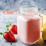 Batido de Fresas y Plátano con Leche