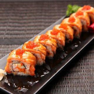 254. Uramaki Aburi Salmón Roll (8 Pzs.)