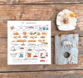 Le Ricette di Nina Melan - Cannolo 19x19cm