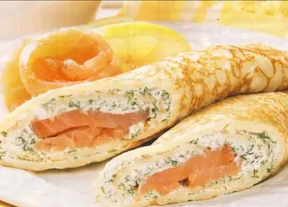 Млинці з сьомгою (150)