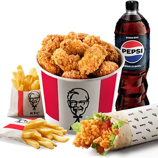 15x Hot Wings + Twister + 2x Frytki + Pepsi Bottle 0.85l