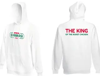 FELPA BIANCA LOGO GIANNASI - S/XXL