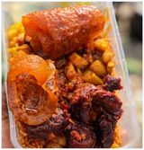 Jollof Rice With 3 Kpomo Drips And Plantain