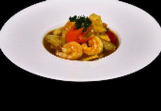 Gamberi bambu e funghi