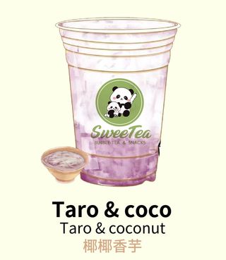 Taro con Leche de Coco