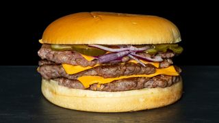 Triple Classic Smash burger