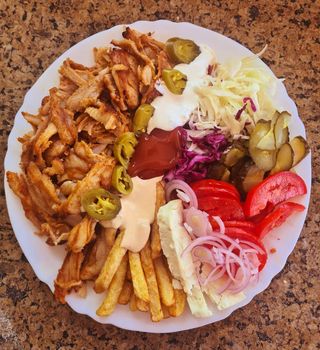 Shaorma la farfurie pui 