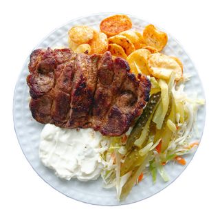 Meniu ceafa de porc la gratar