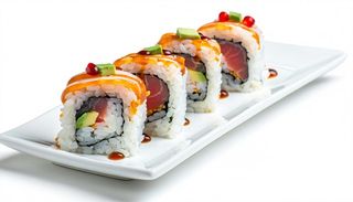 Uramaki tonno e avocado