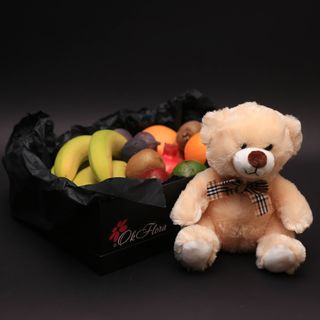 Set Cutie cu Fructe și Ursuleț