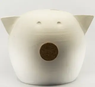 Pusculita ceramica Chalk Collection Large White L