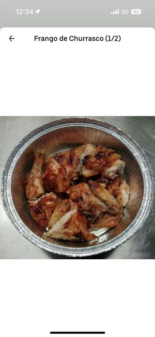 Menu de Frango para 1 Pessoa