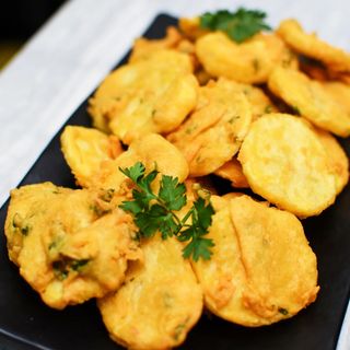 Fusion Bhajia Made by deep-frying a mixture