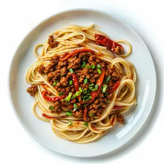 Spaghetti di soia carne