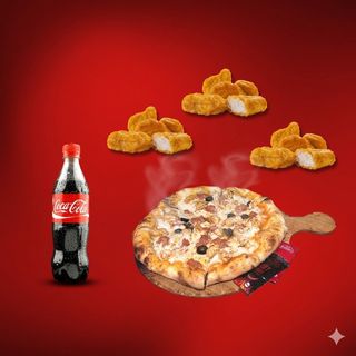 Combo Pizza Medium avec Boisson et 3x Nuggets